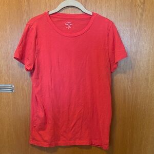 J. Crew Factory Slub Cotton Tee - watermelon pink